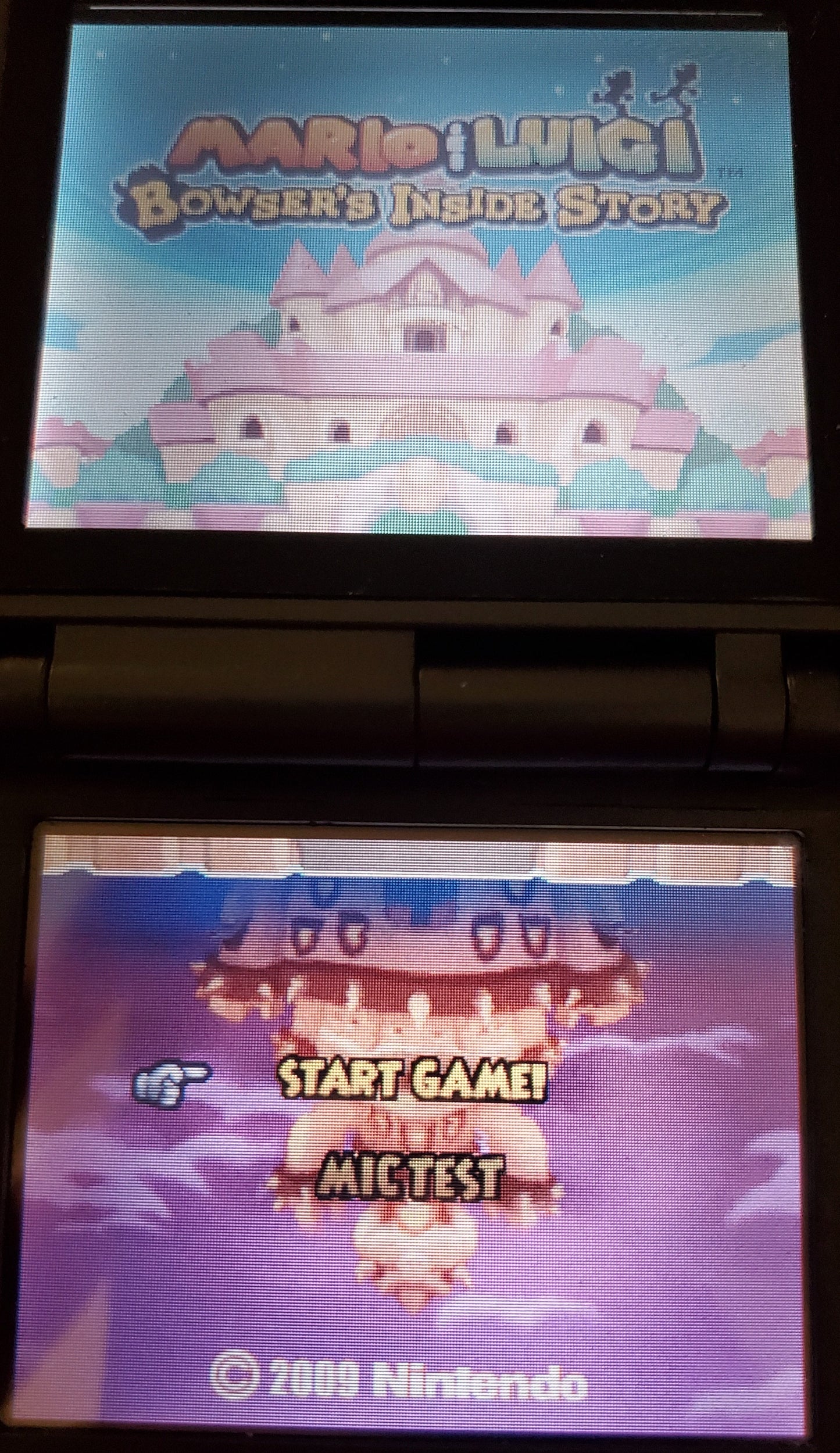 Mario and Luigi Bowser's Inside Story Video Game Nintendo DS 2009