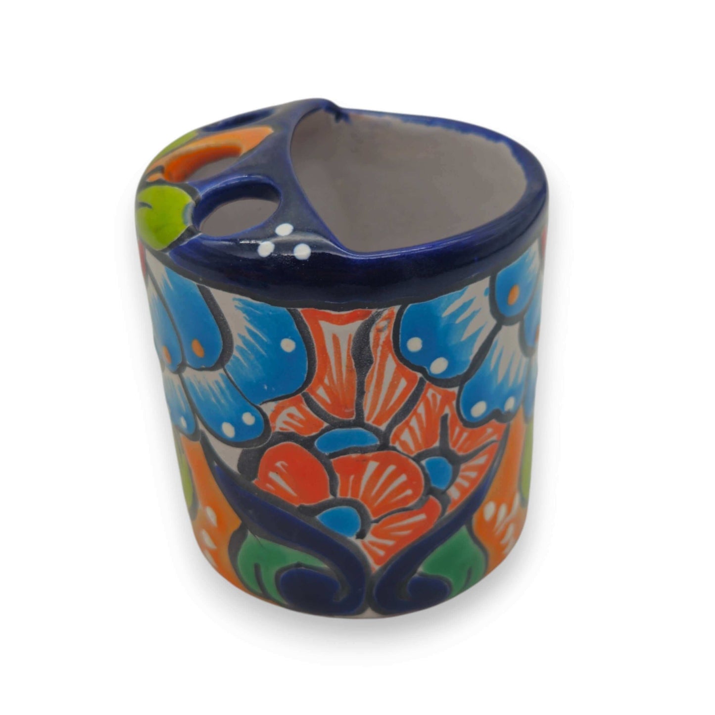 Colorful Talavera Toothbrush Holder | Mexican Ceramic Art