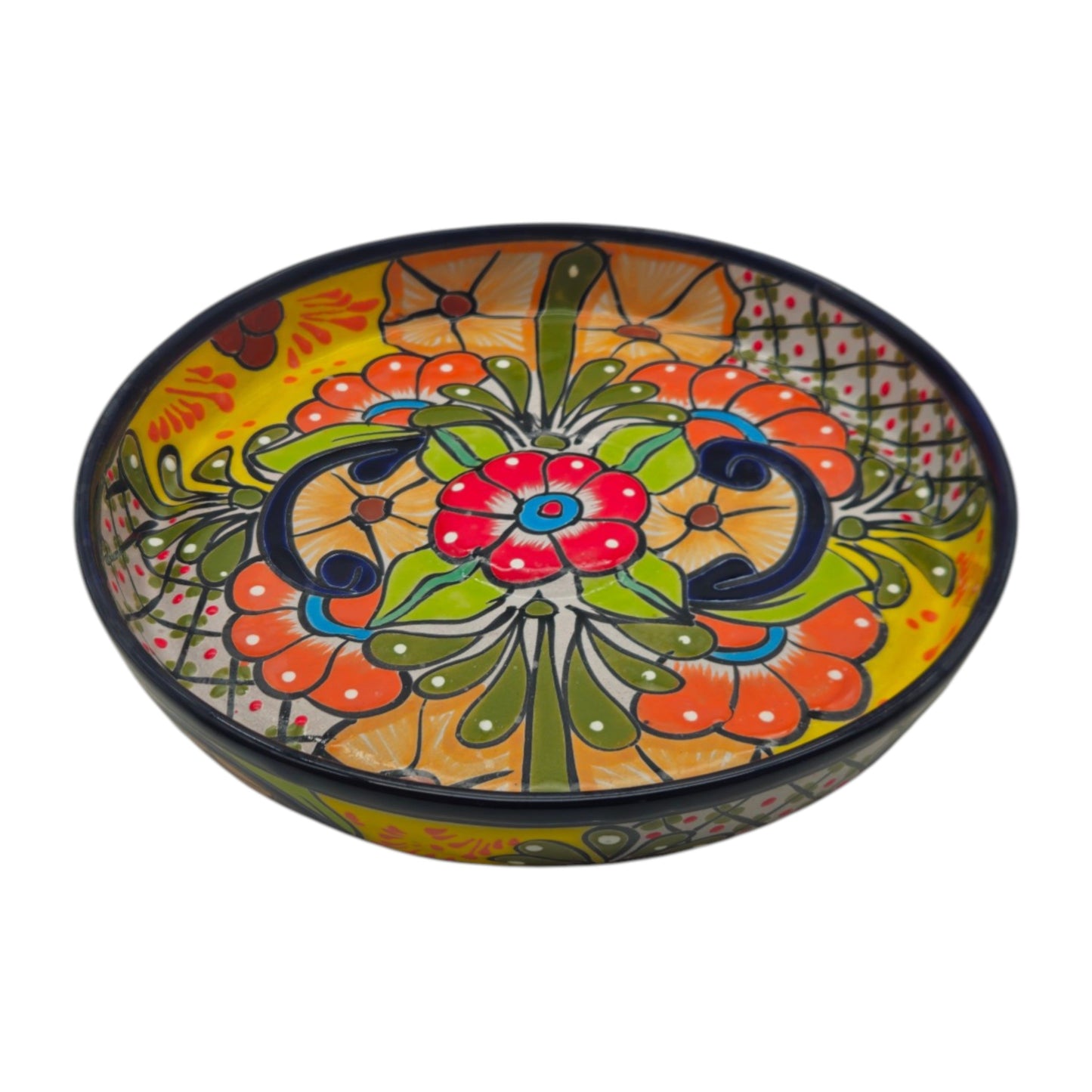 Talavera Appetizer Tray Set | Mexican Hand Painted Pottery