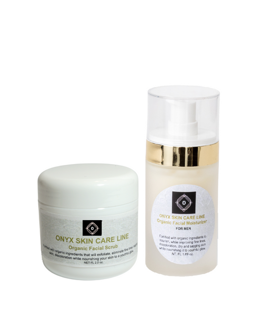 Two-Step Facial System - Scrub and Moisturizer - For MEN-0