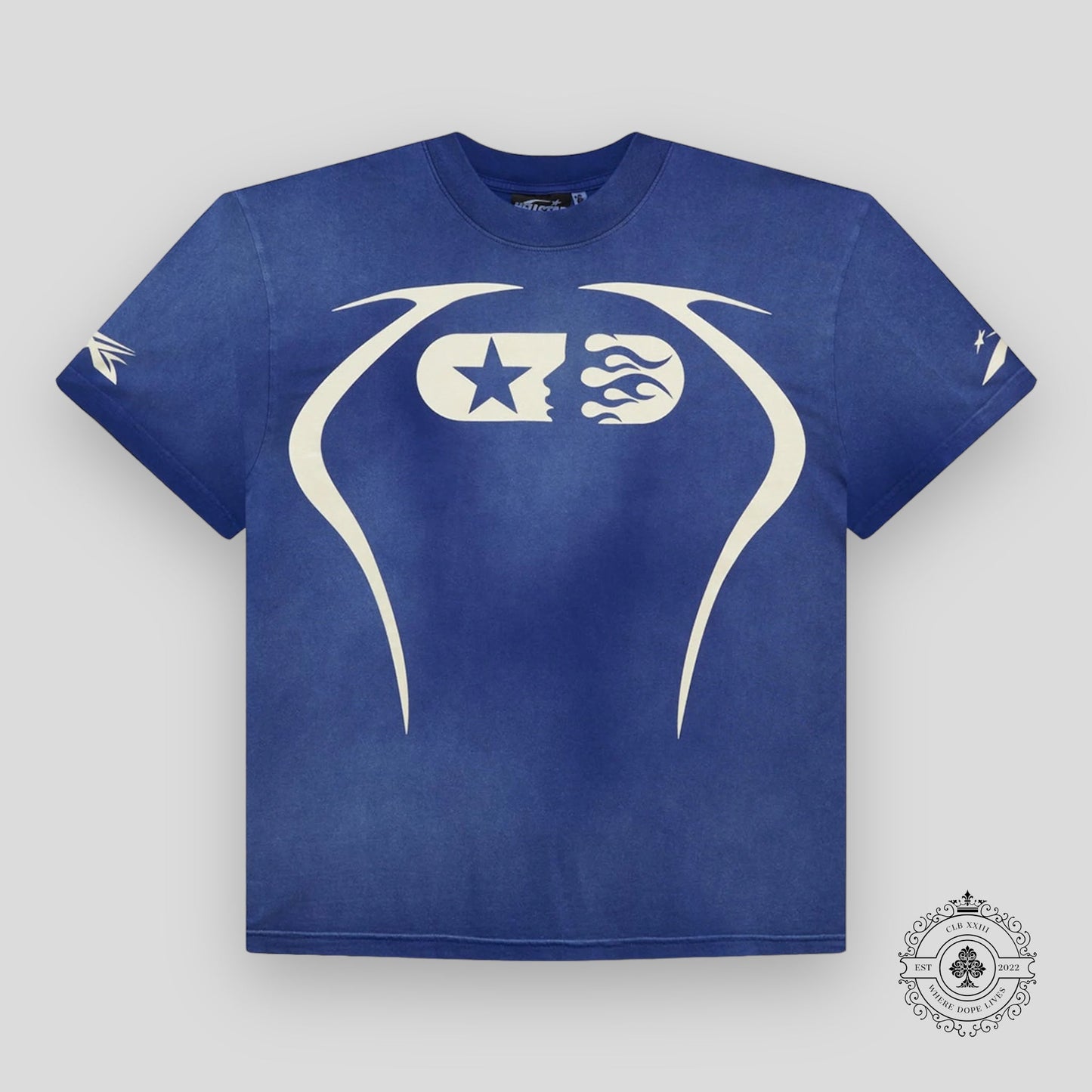 Hellstar Warm Up Tee in Blue
