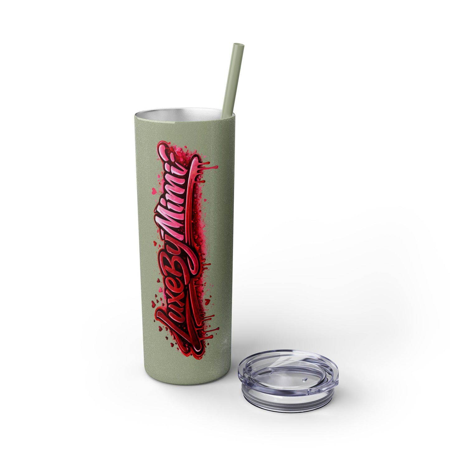 Skinny Tumbler – 'Lake & Lemons' Red Script 20oz Insulated Straw Tumbler