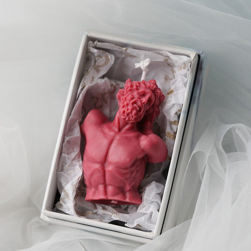 Laocoon bust candle mold
