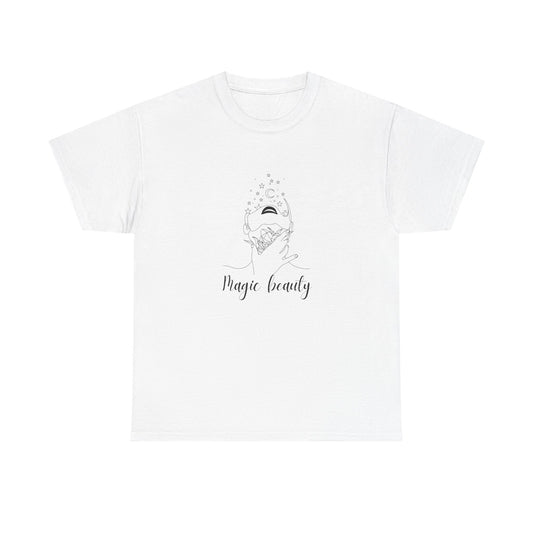 100% Heavy Cotton Tee - Magical Beauty Graphic Tee, Casual Everyday Wear, Gift for Her, Eco-Friendly Fashion, Summer Wardrobe Essential