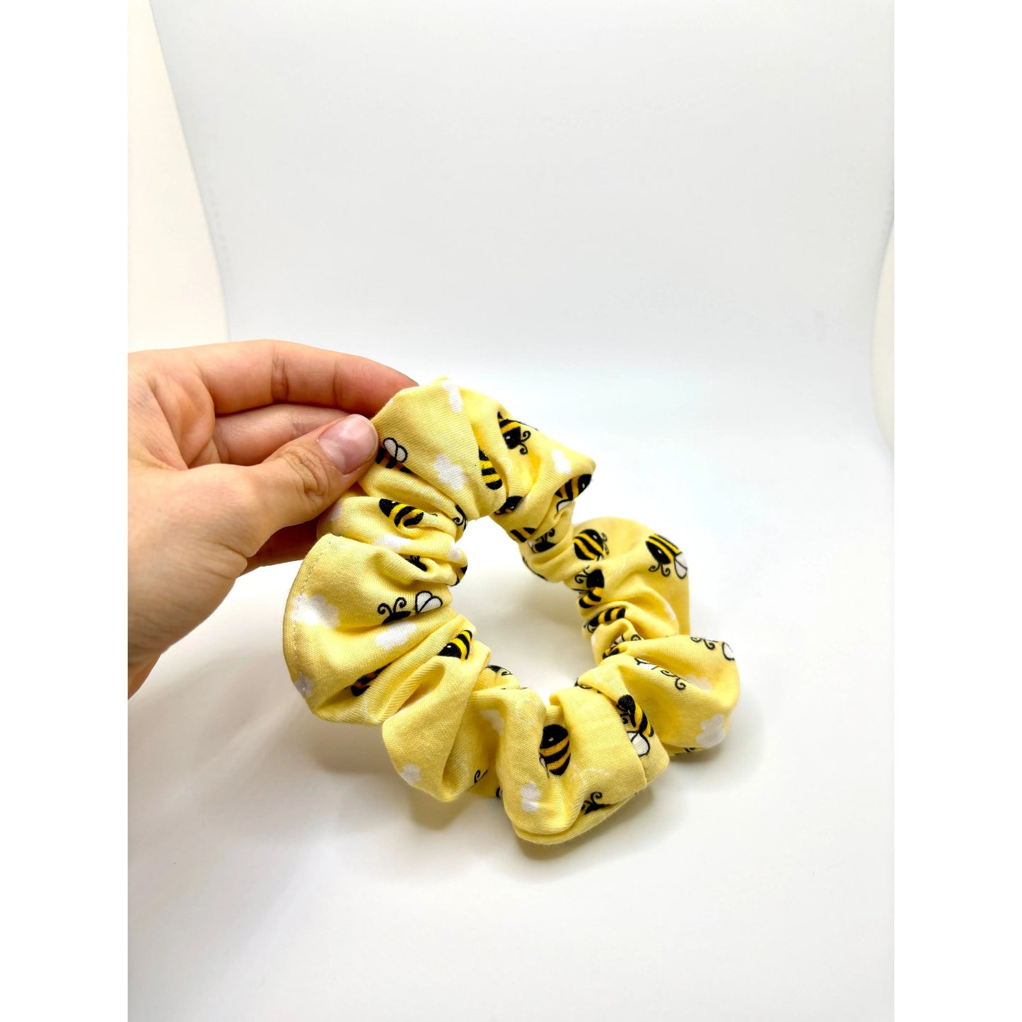 Mini Yellow Bee Summer Scrunchie