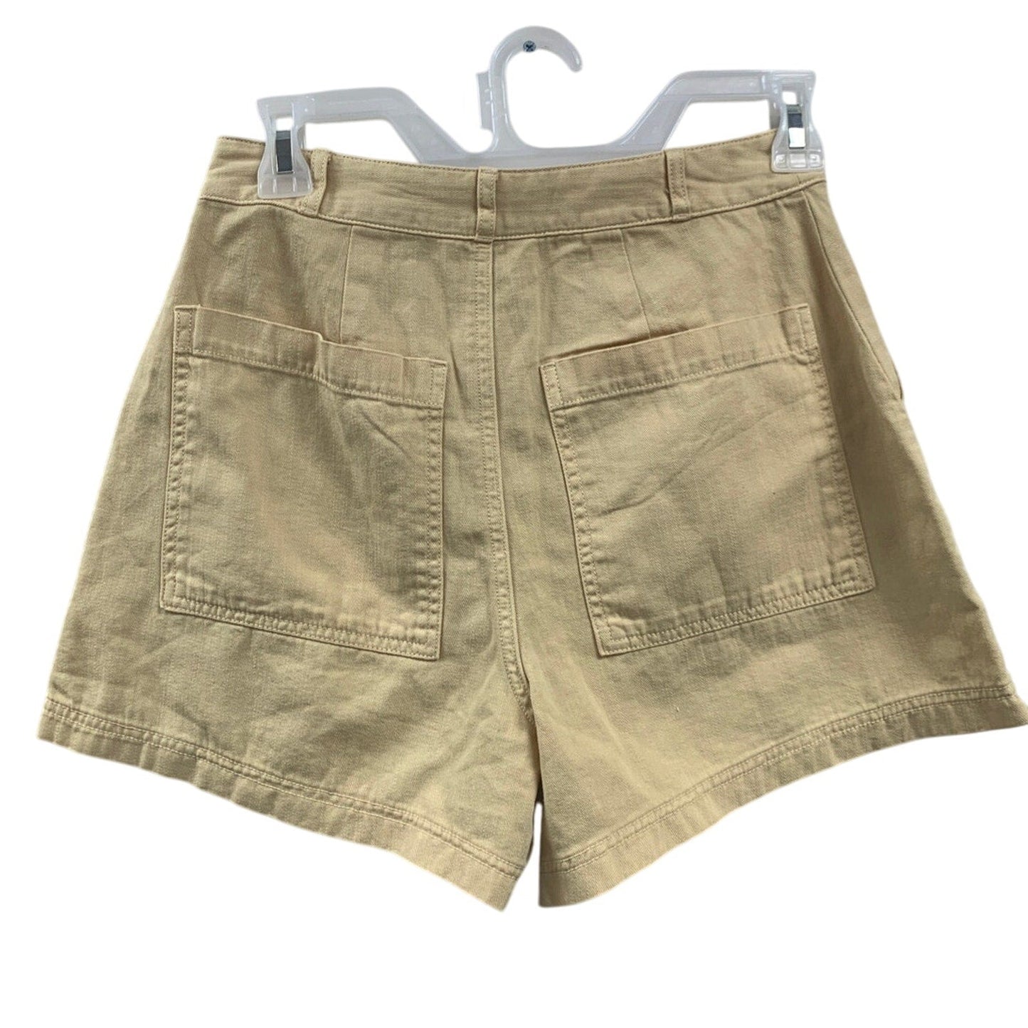 New Universal Thread Womens Size 6 100% Cotton Khaki Front Pocket Short Shorts
