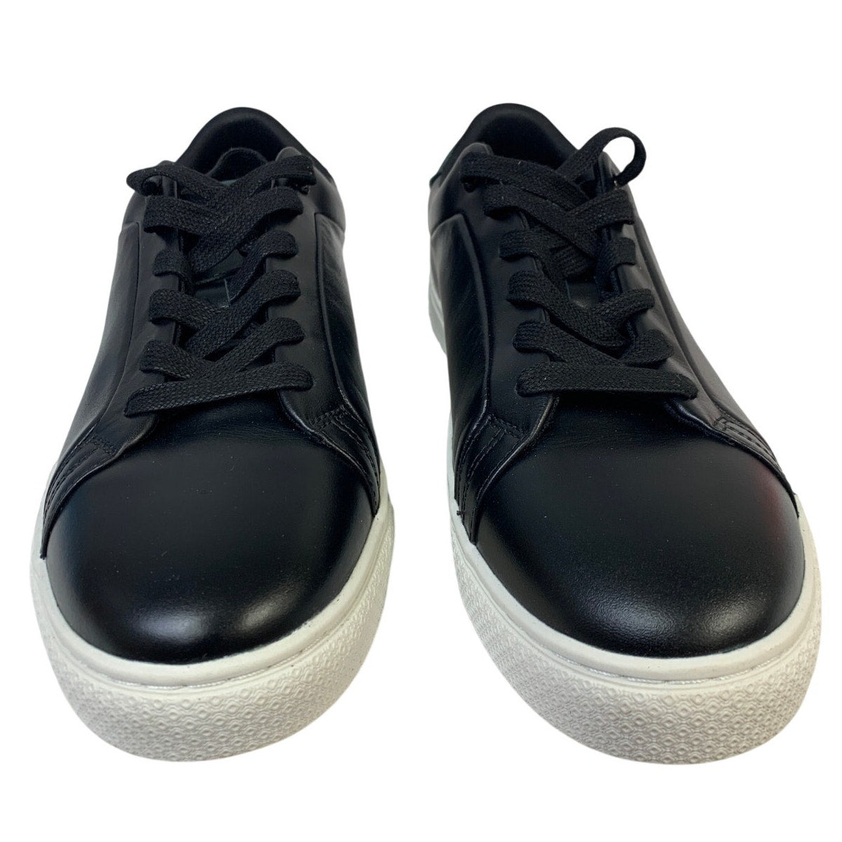 Ted Baker Mens Size 11 Black Leather Sneakers Lace Up Low Top Round Toe Shoes