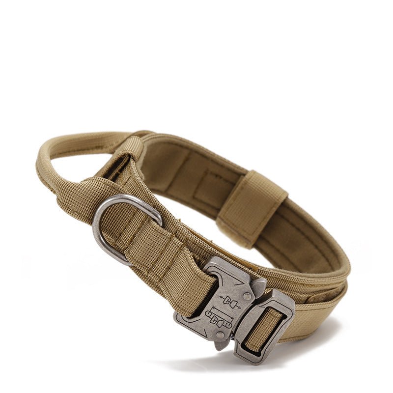 Dog collar+leash set Military-Style Tactical Nylon Collar for Large dogs