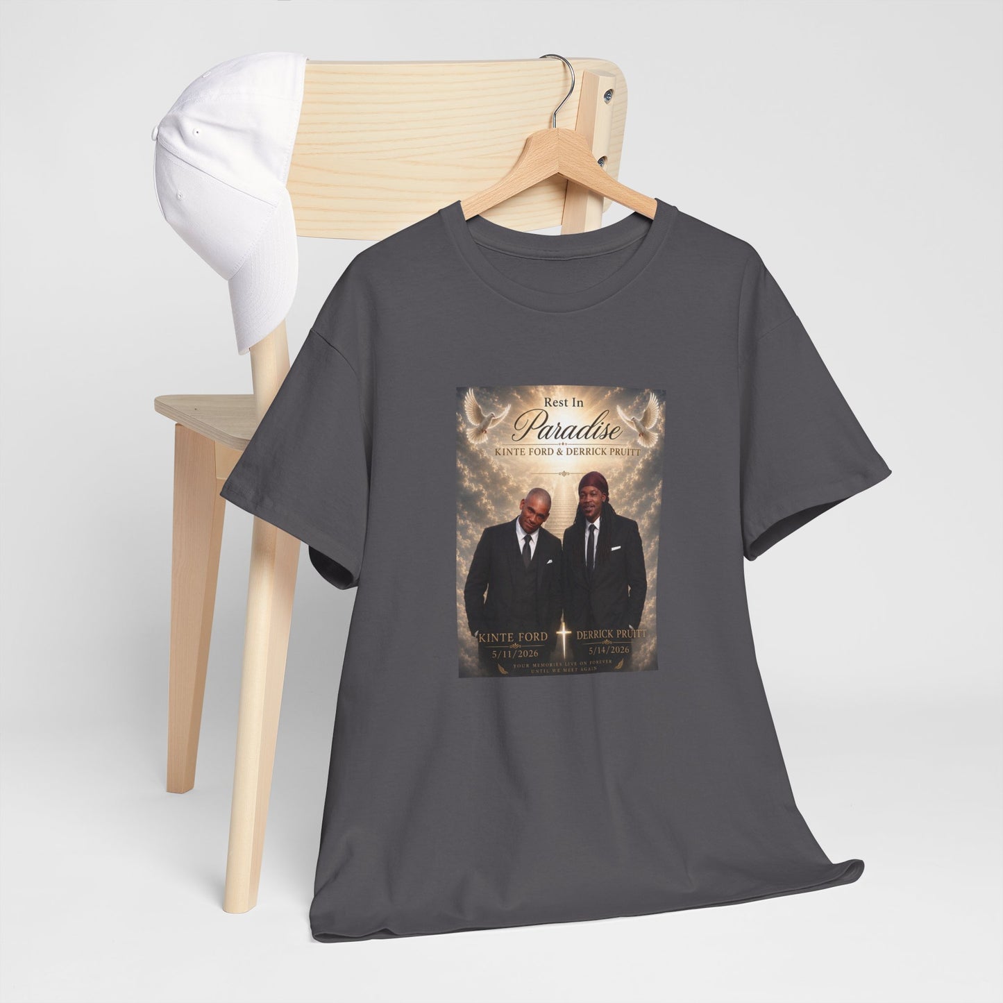 Memorial Tribute Tee — "Rest in Paradise" Funeral Remembrance Shirt