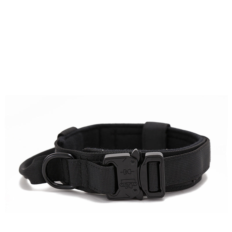 Dog collar+leash set Military-Style Tactical Nylon Collar for Large dogs