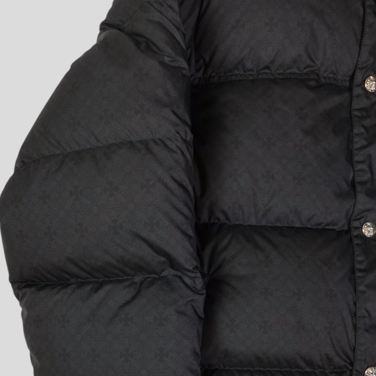 Chrome Hearts Plus Pattern Puffer in Black