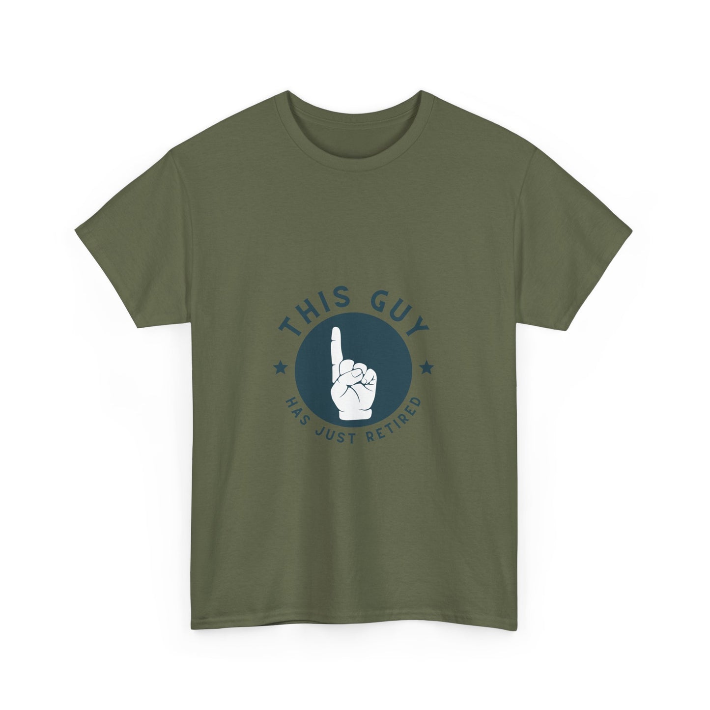 This Guy Has Just Retired Retirement Celebration Unisex Heavy Cotton Tee | Funny Gift for Retirees, Casual Wear, Retirement Party, Humor Shirt, Comfy Gift Idea