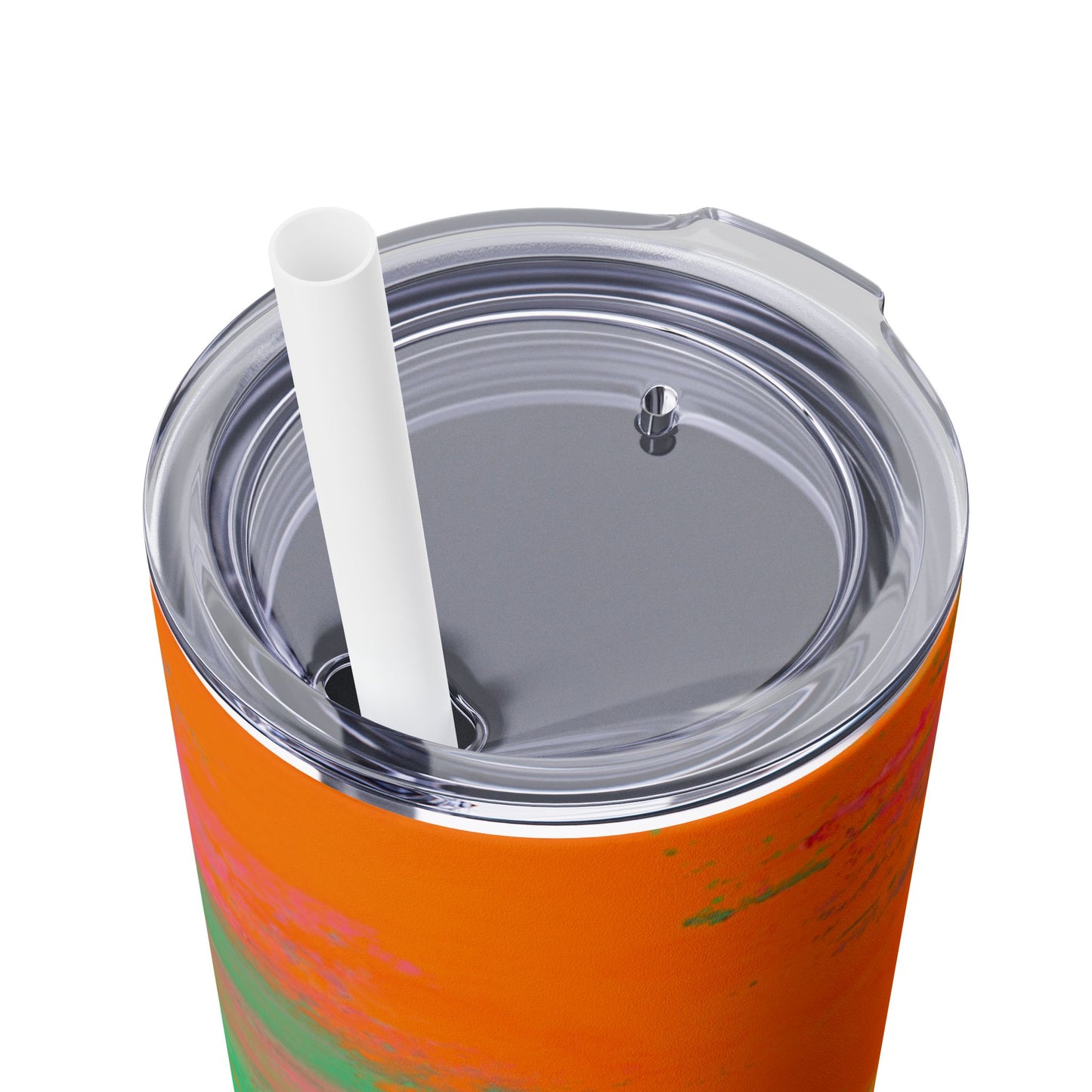 Colorful Ombre Skinny Tumbler with Straw, 20oz | Travel Mugs, Summer Drinkware, Beach Accessories, Gifts for Her, Eco-Friendly