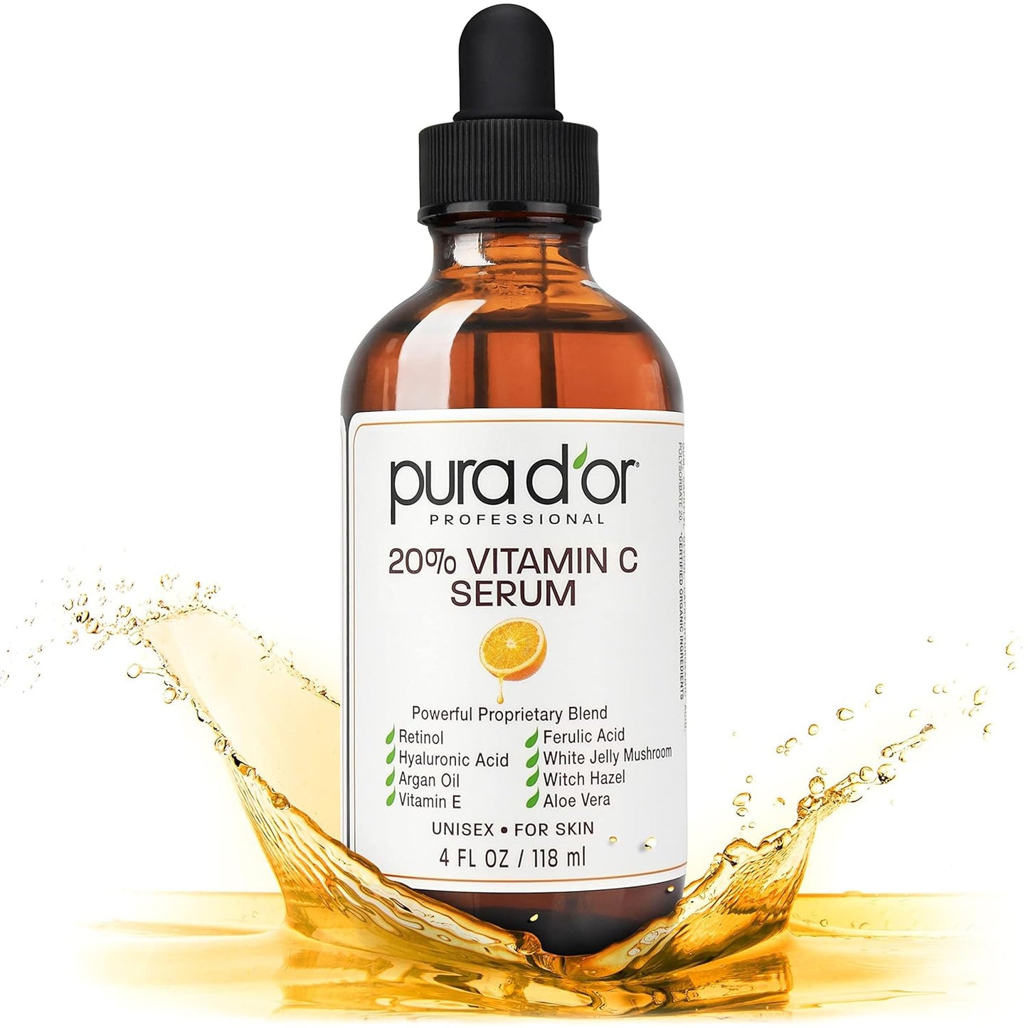 Pura D'or 20% Vita C  Srm Lq  4 Oz