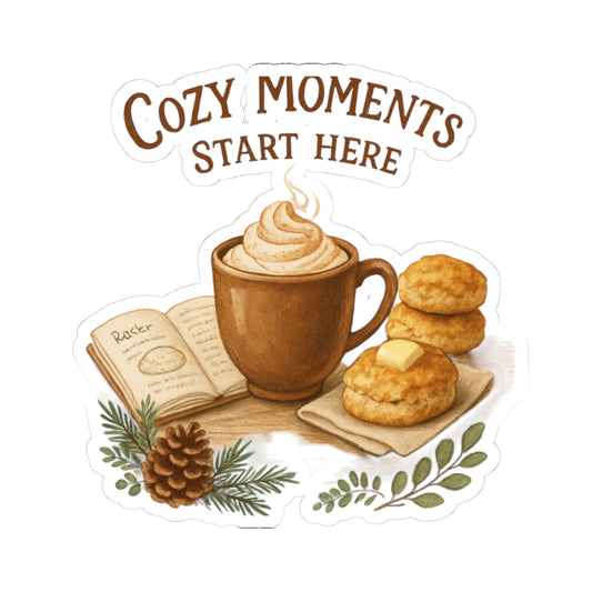 Cozy Moments Start Here Kiss-Cut Stickers