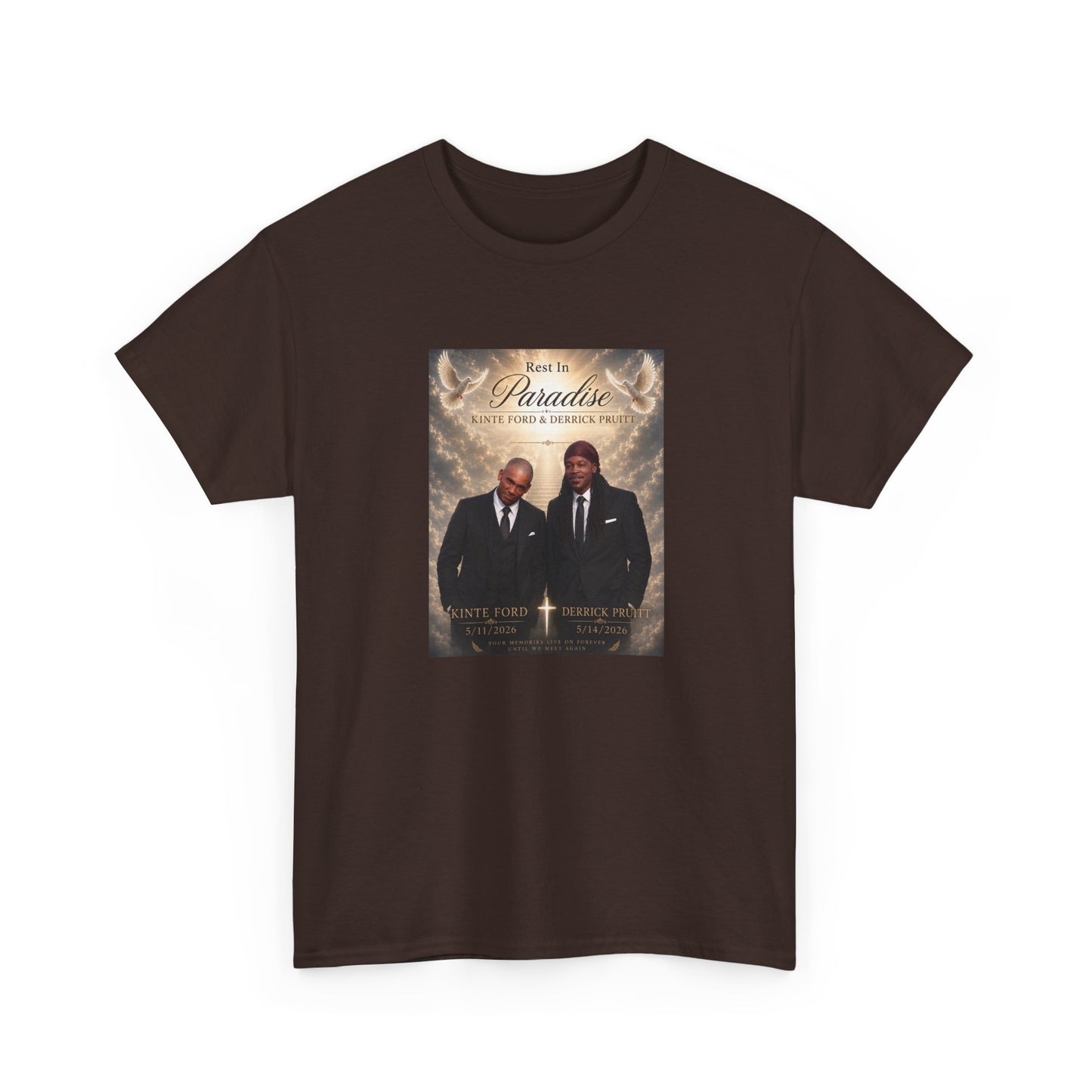 Memorial Tribute Tee — "Rest in Paradise" Funeral Remembrance Shirt