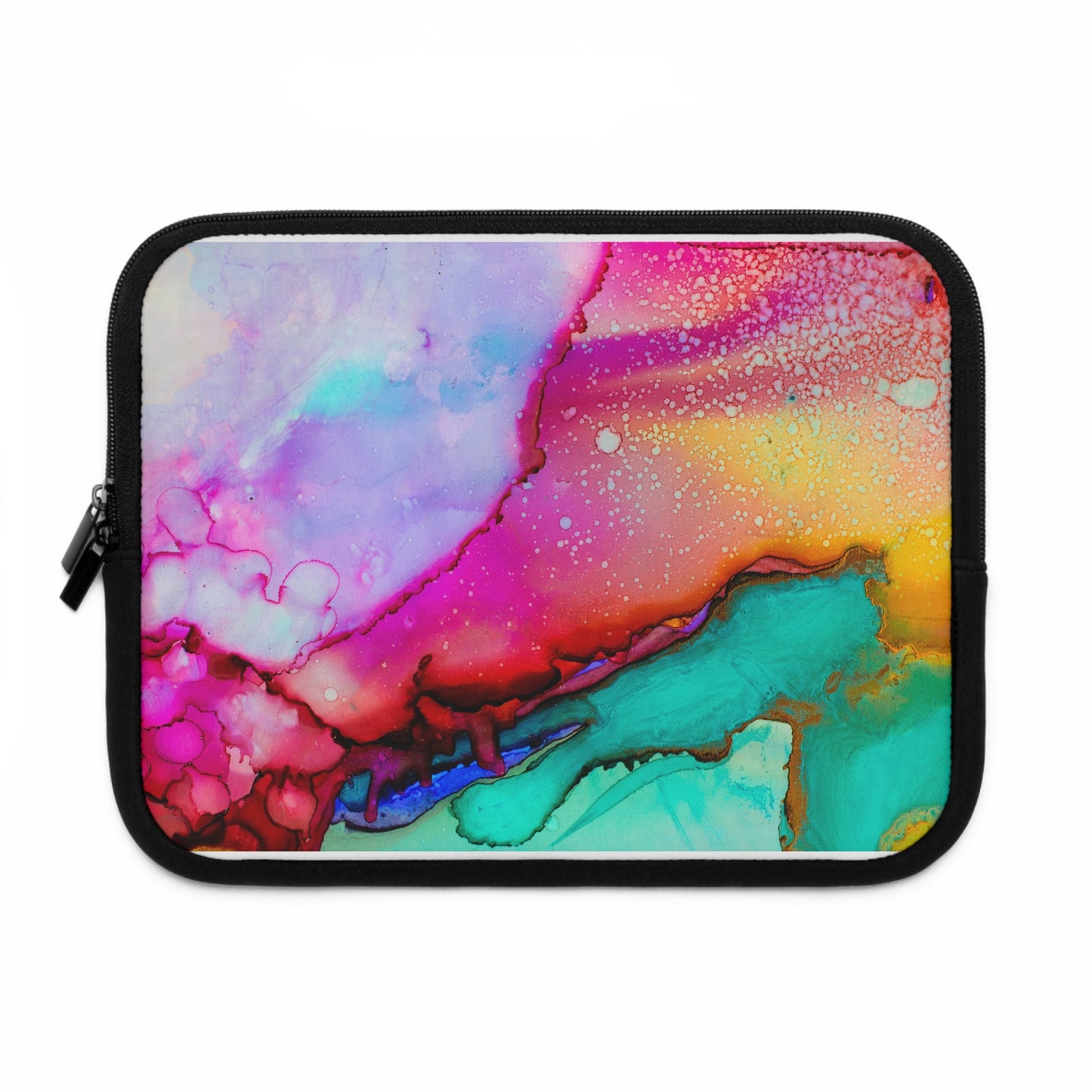 Colorful Abstract Laptop Sleeve, Artistic Tech Case, Creative Computer Bag, Vibrant Gift for Students, Unique Laptop Protector
