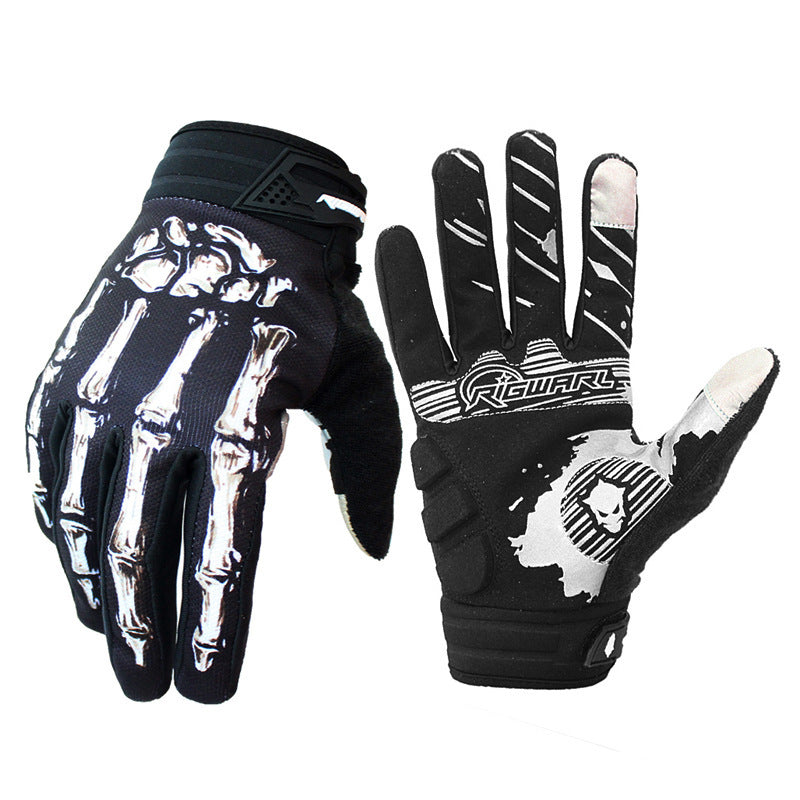 Full finger touch screen non-slip gloves