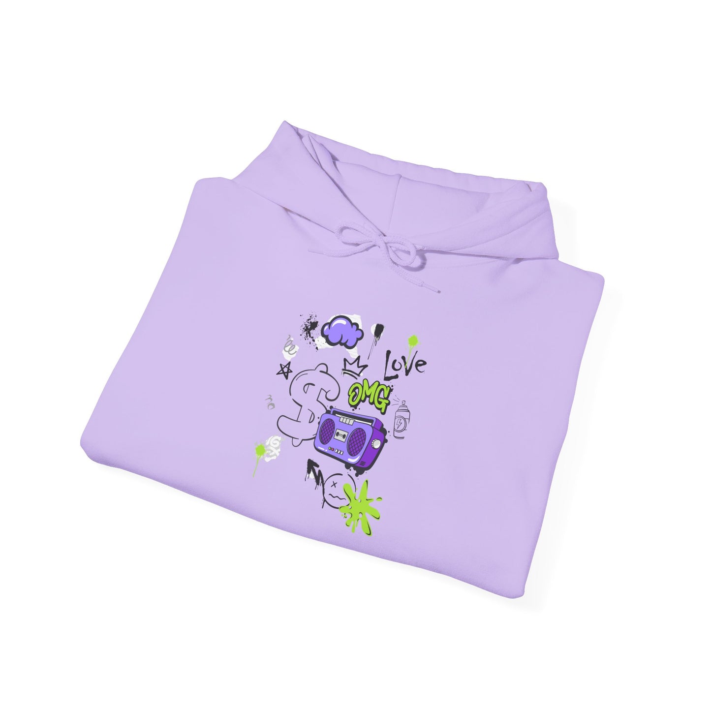 Love Music-Inspired Unisex Heavy Blend™ Hooded Sweatshirt – Cozy, Creative Vibes for All Occasions