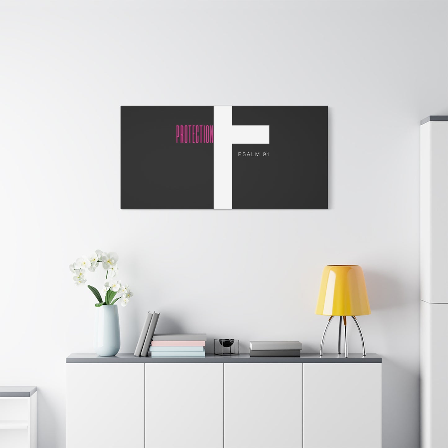 Faith-Inspired Canvas Print - Psalm 91, Home Decor, Wall Art, Christian Gift, Inspirational Decoration