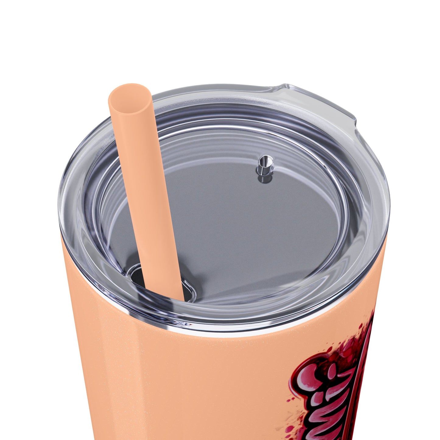 Skinny Tumbler – 'Lake & Lemons' Red Script 20oz Insulated Straw Tumbler