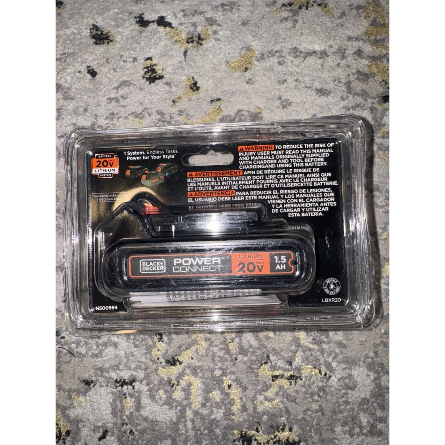 BLACK+DECKER LBXR2020-OPE 20V MAX LITHIUM BATTERY NEW IN RETAIL SEALED PACKAGE