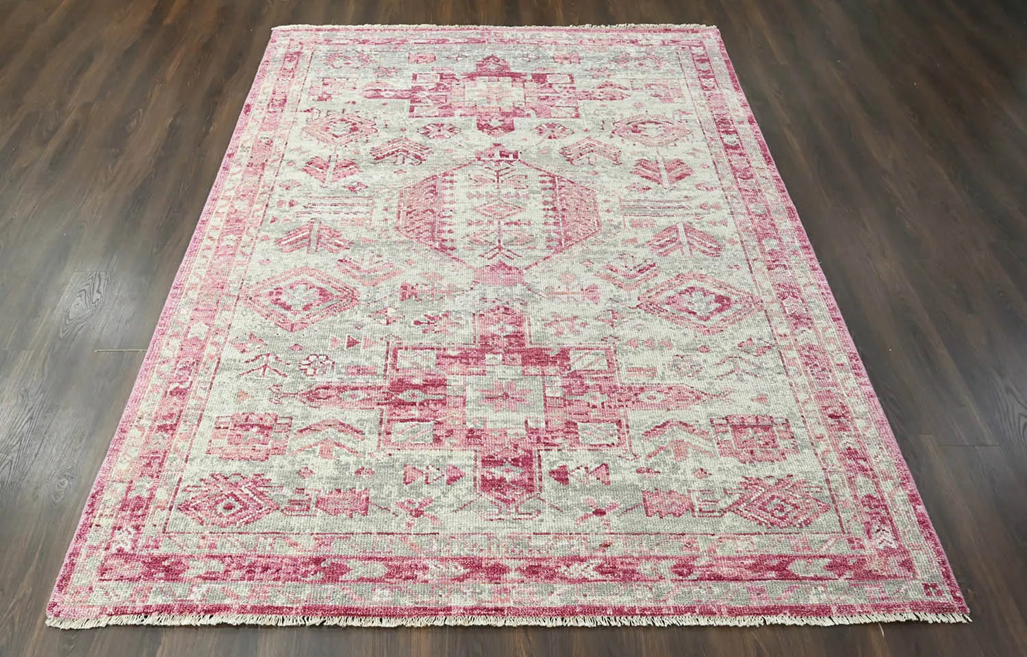 Multi Size Gray, Beige Hand Knotted Arts & Crafts 100% Wool Turkish Oushak Traditional Oriental Area Rug-2