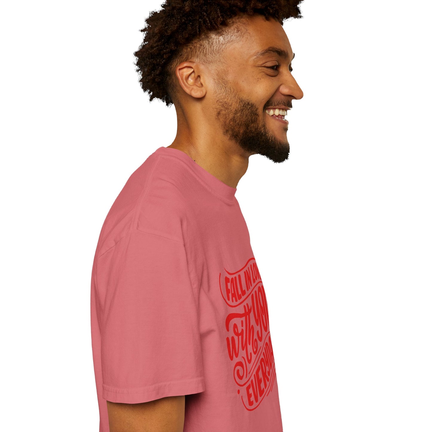 Fall in Love with YOU Quote T-shirt for Couples, Valentine's Day, Gifts for Him/Her, Casual Everyday Wear, Comfortable Unisex Tee