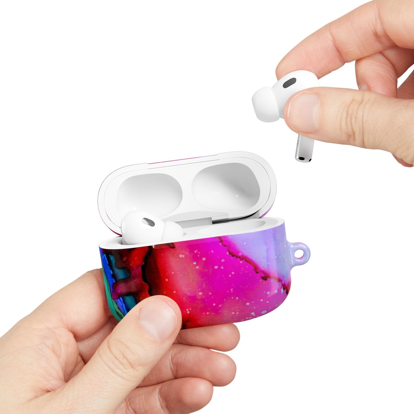Colorful Marble AirPod Case, Trendy Tech Accessory, Gift for Music Lovers, Unique Earbud Cover for Her, Stylish AirPods Holder