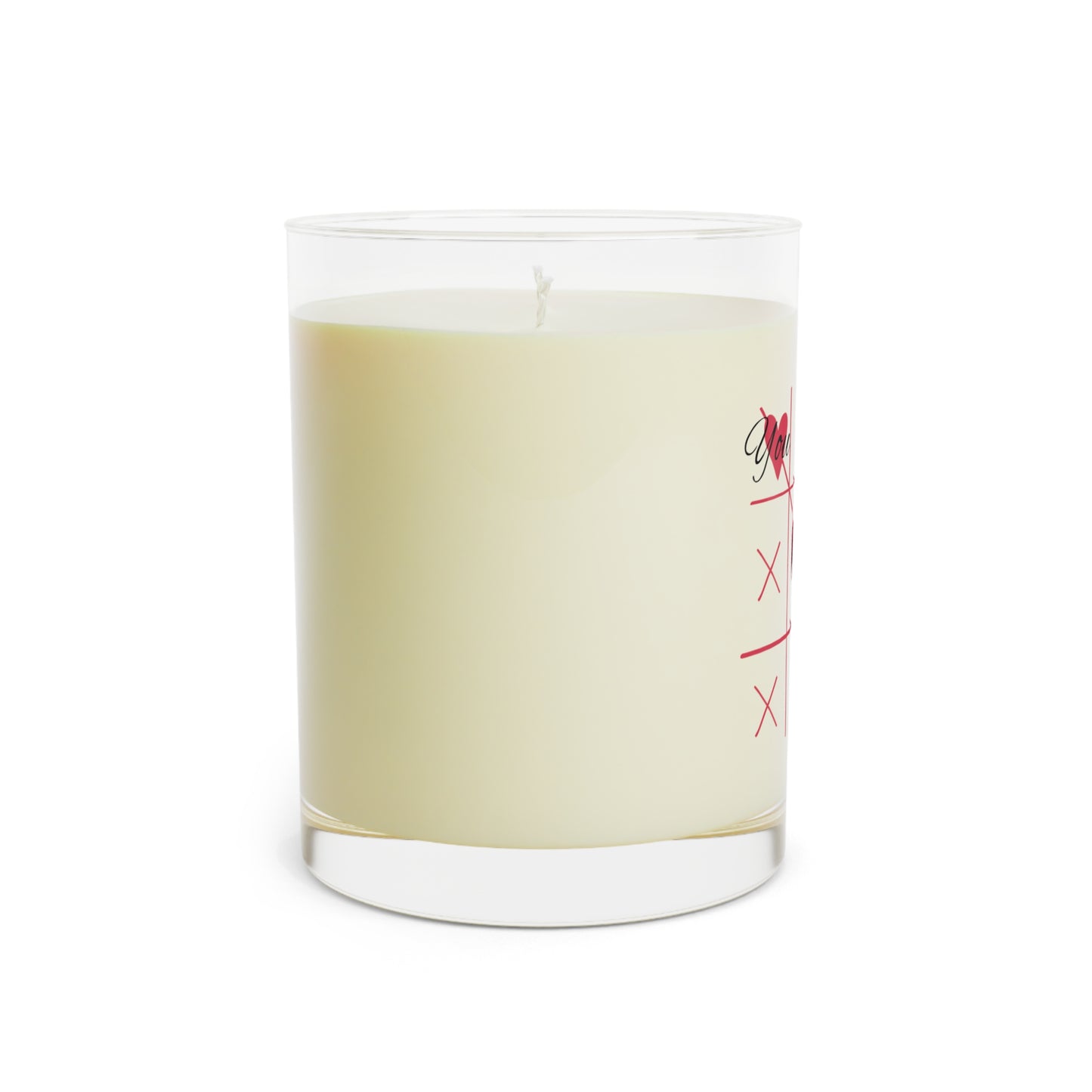 Personalized Valentine's Scented Candle — 11oz Glass (XOXO, Add Your Name)