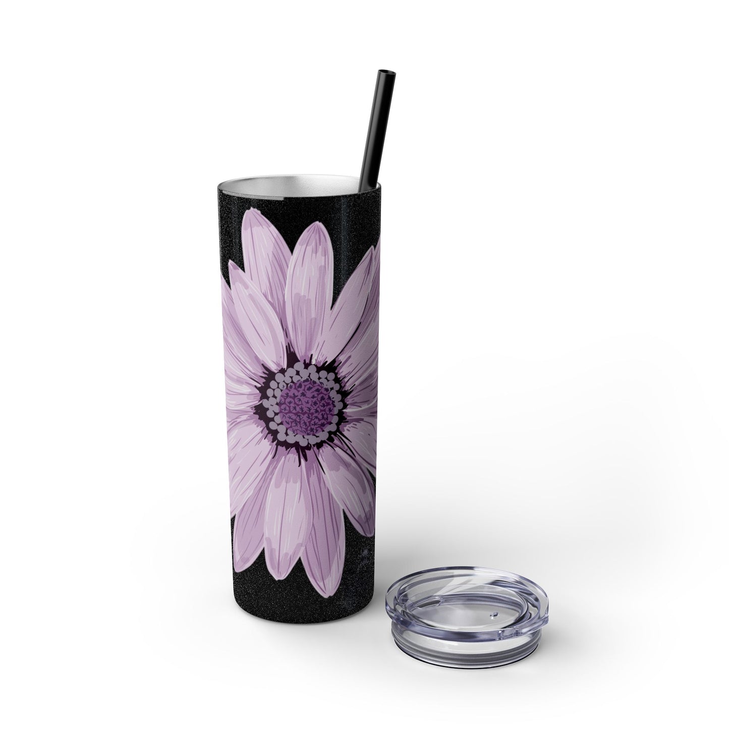 Floral Skinny Tumbler, 20oz - Stylish Drinkware for Home, Office, Gifts, Party Favors, Spring Decor