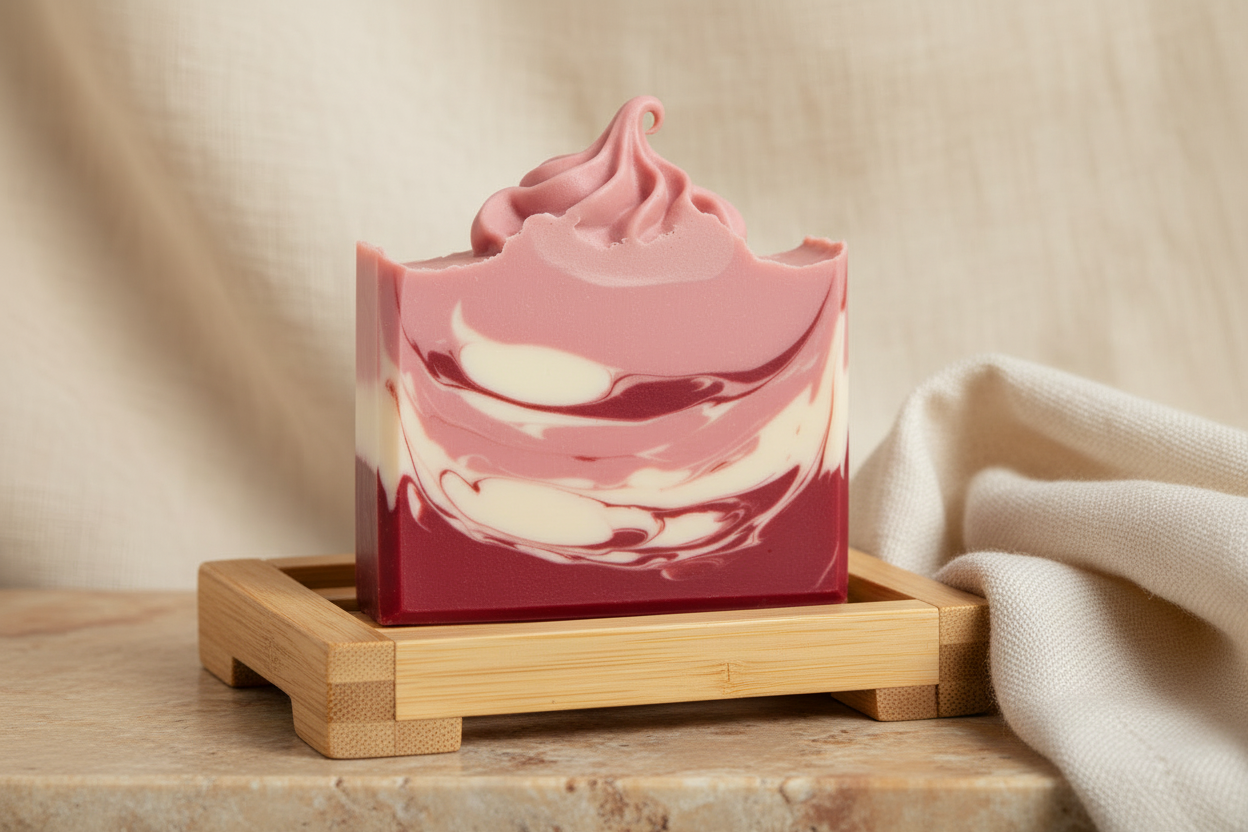 Peppermint Swirl Luxury Soap Bar-3