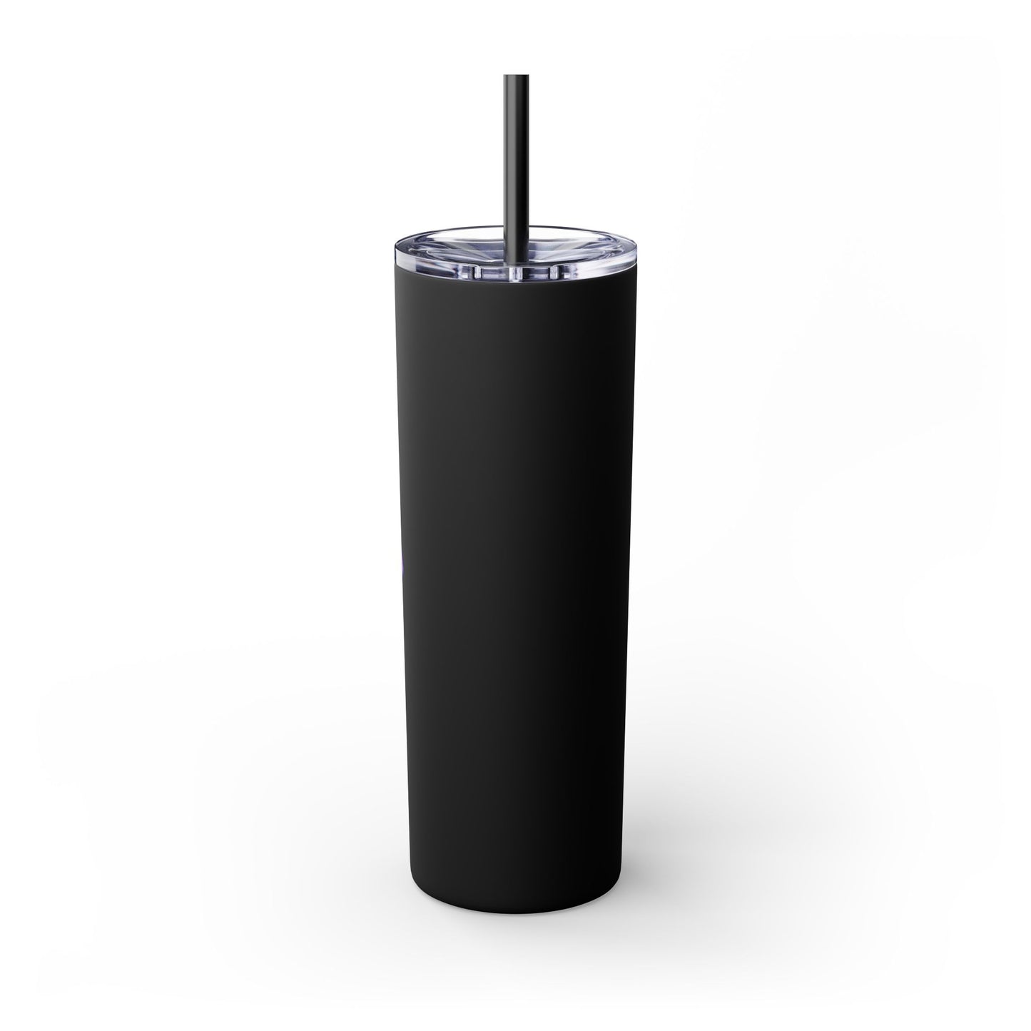 Butterfly Design Skinny Tumbler with Straw - 20oz Travel Mug