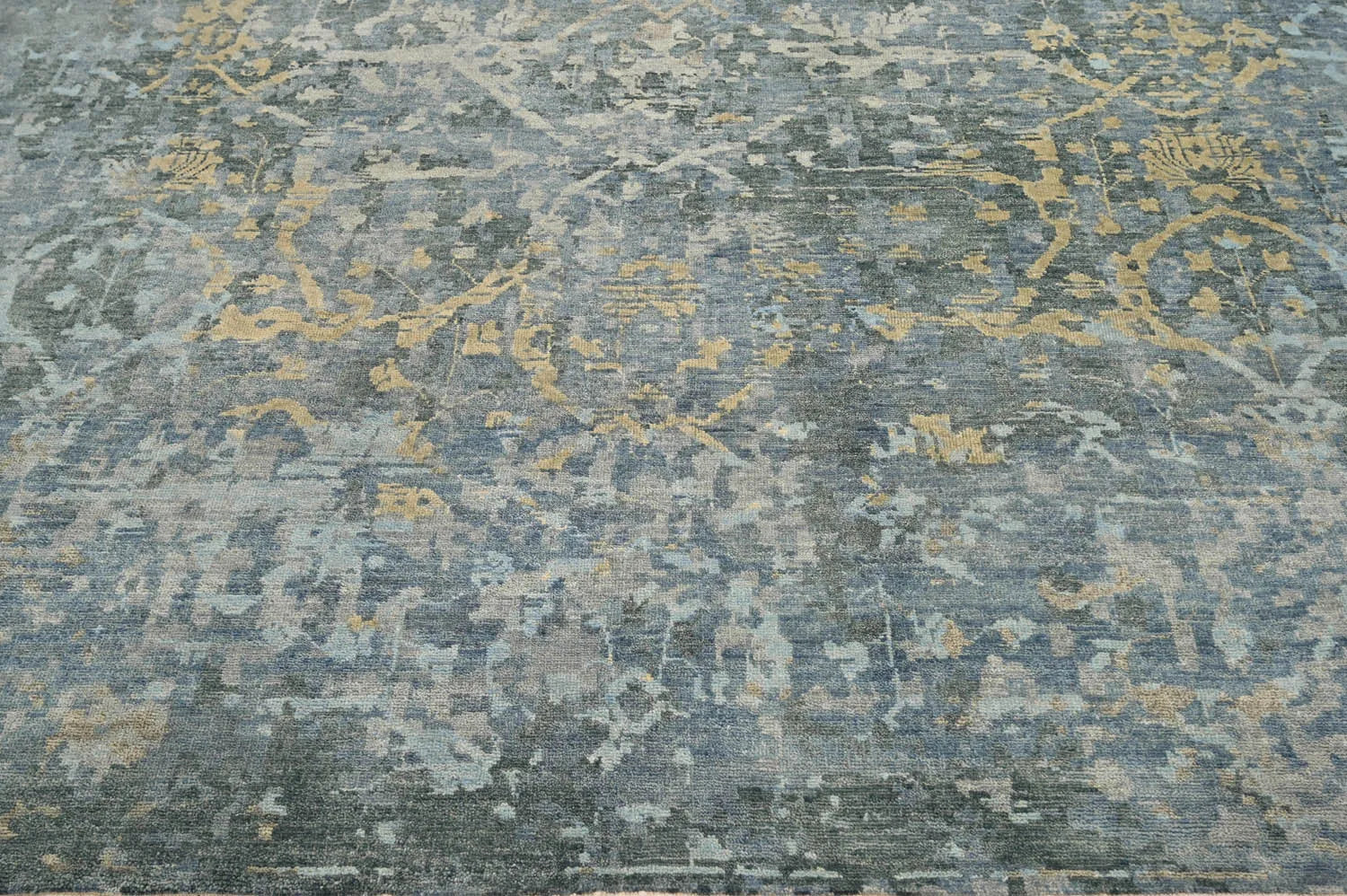 8x10 LoomBloom Gray Hand Knotted Wool Turkish Oushak Transitional Oriental Area Rug-4