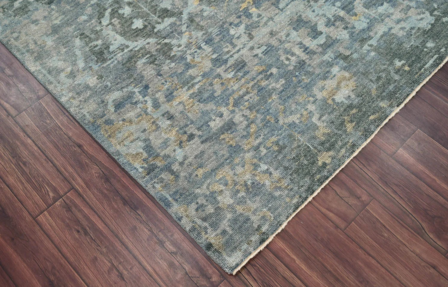 8x10 LoomBloom Gray Hand Knotted Wool Turkish Oushak Transitional Oriental Area Rug-2