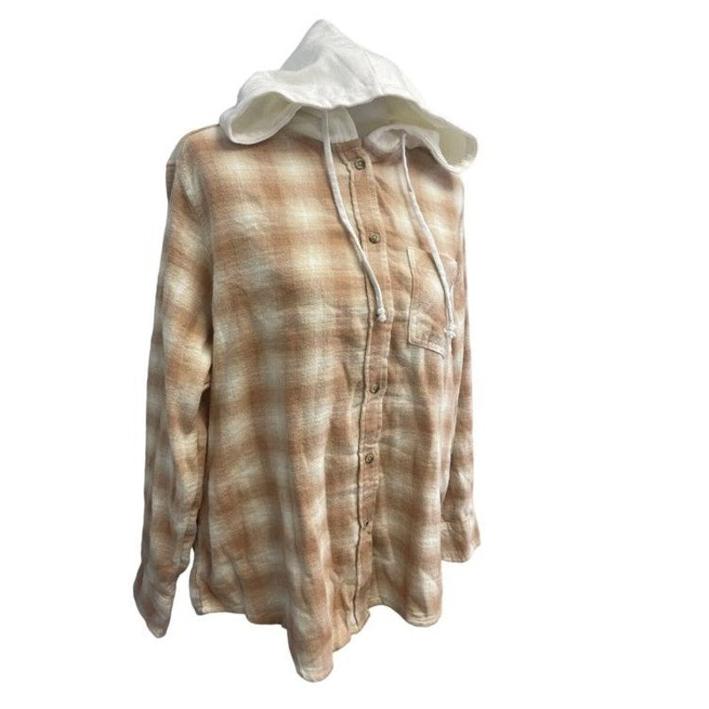 New Champion Unisex Small Gray Pullover Sweatshirt w Bonus Plaid Flannel Hoodie