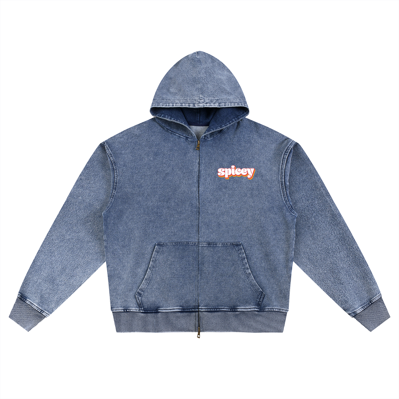 Vintage Logo Heavyweight, Oversized Zip Up-2