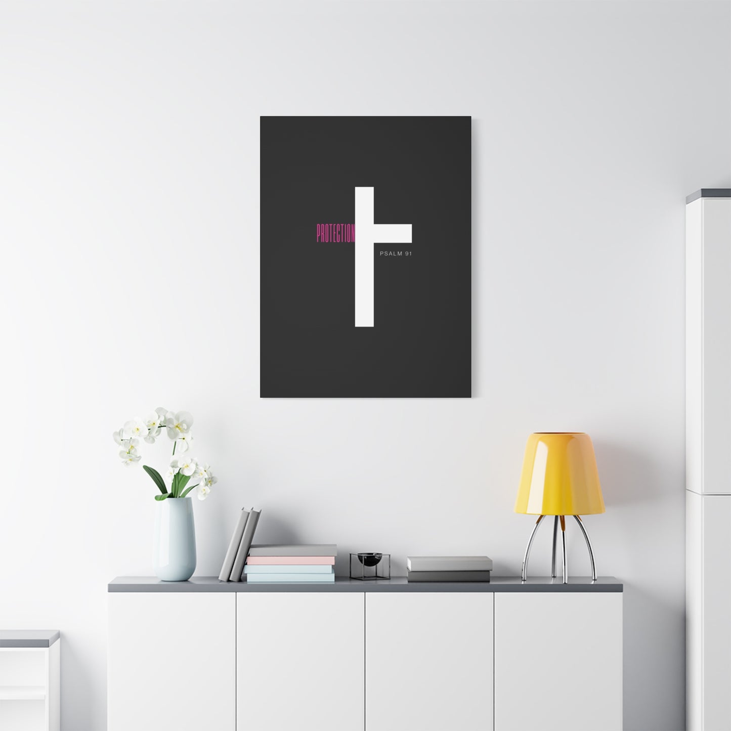 Faith-Inspired Canvas Print - Psalm 91, Home Decor, Wall Art, Christian Gift, Inspirational Decoration