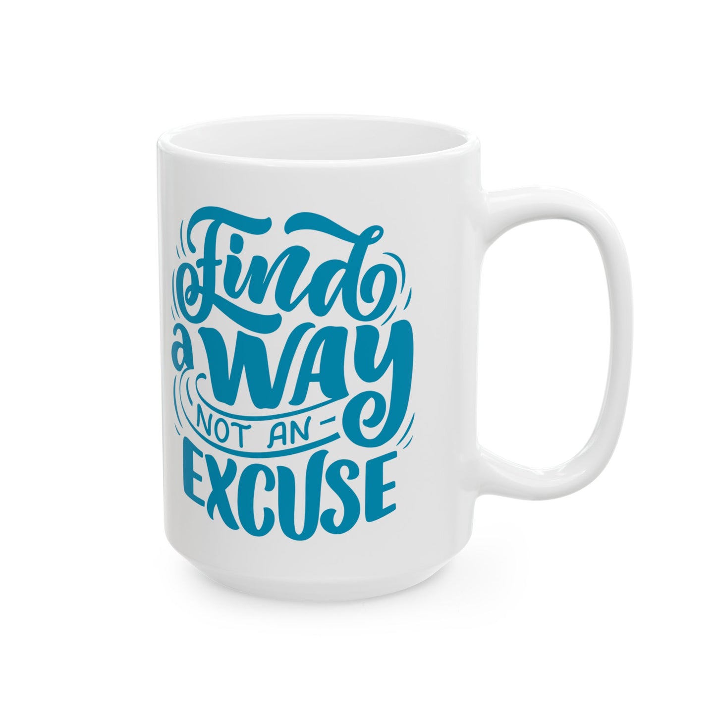 Inspirational Ceramic Mug - Find a Way Not an Excuse, Motivational Coffee Cup, Gift for Students, Home Office Decor, Birthday Gift, [...]