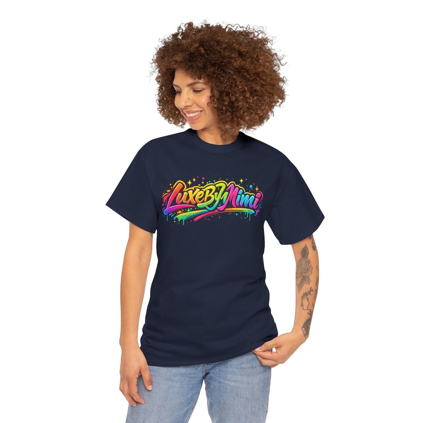 Graffiti Logo T-Shirt — 'Luxe By Mimi' Brand Colorful Streetwear Tee