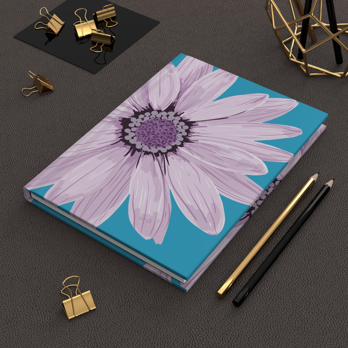 Floral Hardcover Journal for Creative Minds, Daily Planner, Gift for Writers, Flower Notebook, Aesthetic Journal