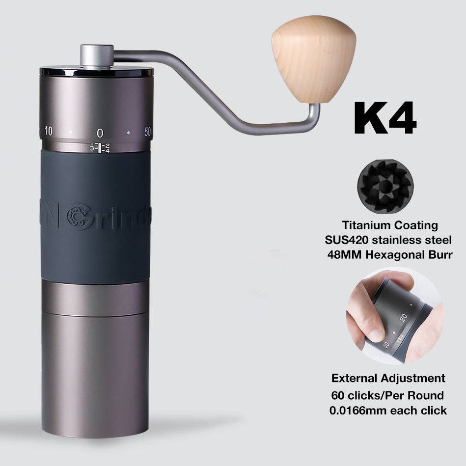 StepUP Coffee Manual Portable Coffee Bean Grinder with Adjustable Burrs-3
