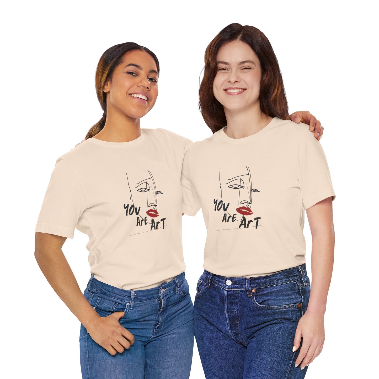 Artistic Expression Unisex Tee - You Are Art, Creative Gift, Casual Wear, Modern Design, Art Lover's Shirt