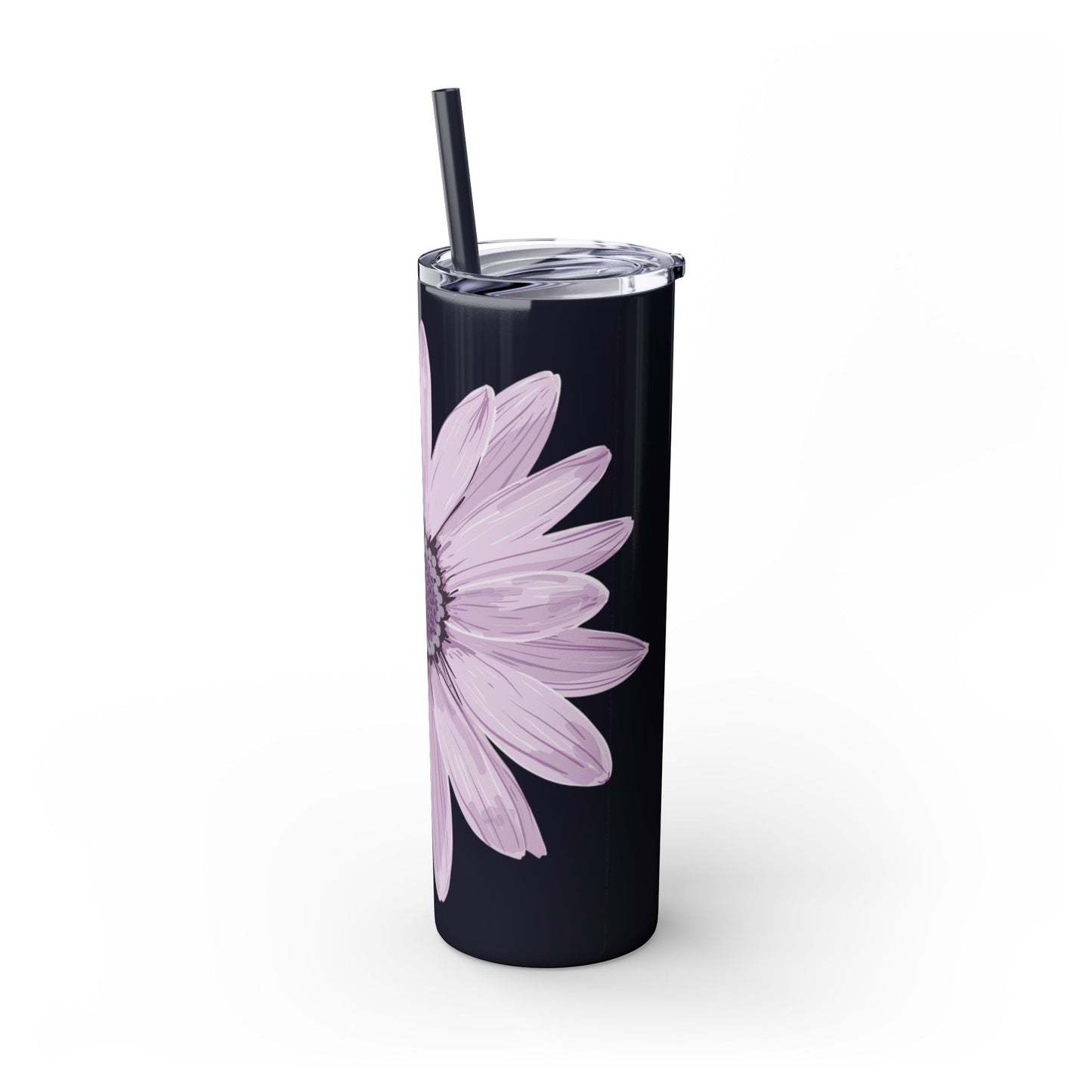 Floral Skinny Tumbler, 20oz - Stylish Drinkware for Home, Office, Gifts, Party Favors, Spring Decor