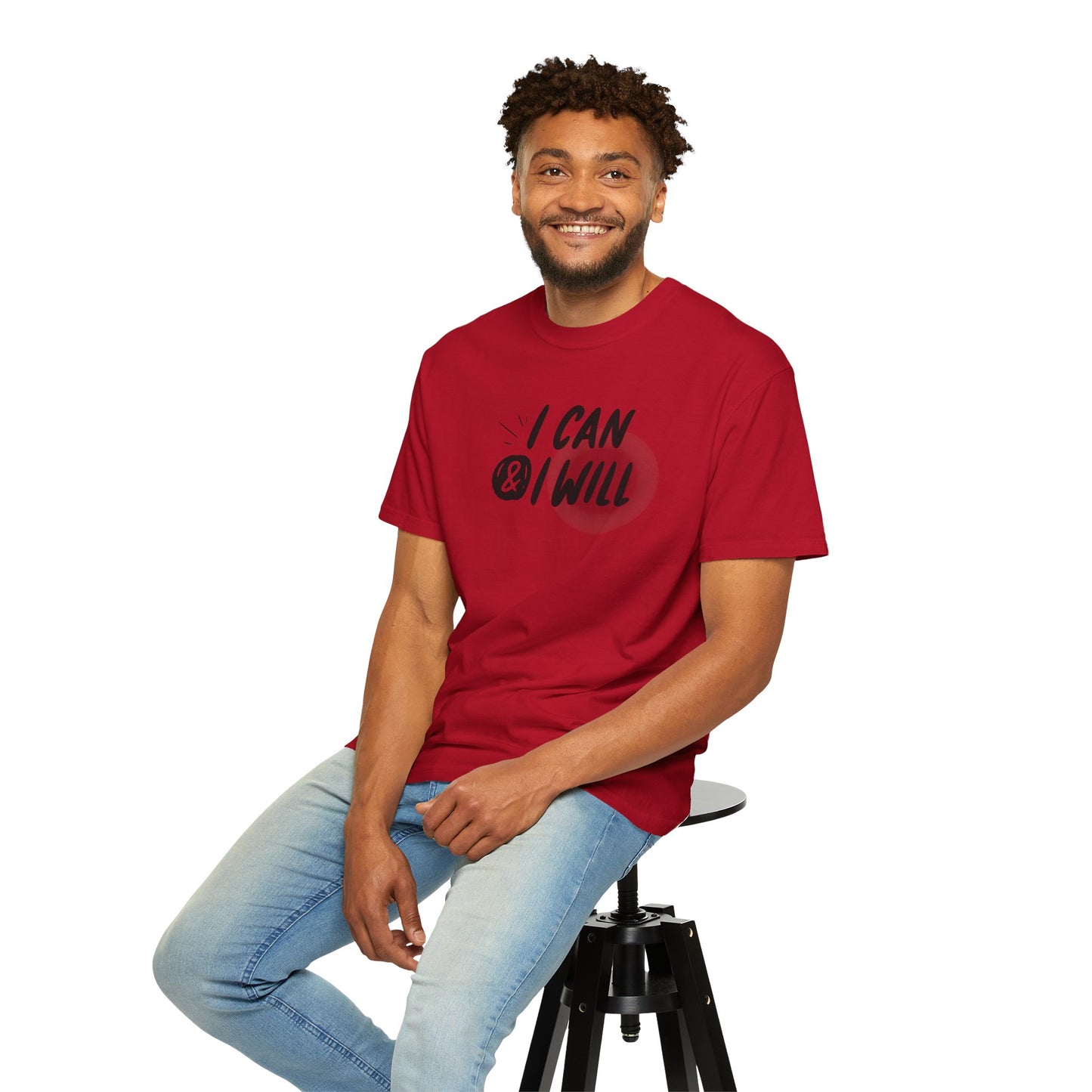 Motivational T-Shirt - Unisex Garment-Dyed Tee, Inspiring Quote, Gift for Friends, Workout Gear, Positive Affirmation Apparel