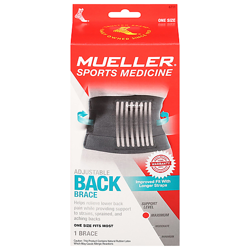 Mueller Sport Care Adjustable Back Brace - Maximum Support One Size