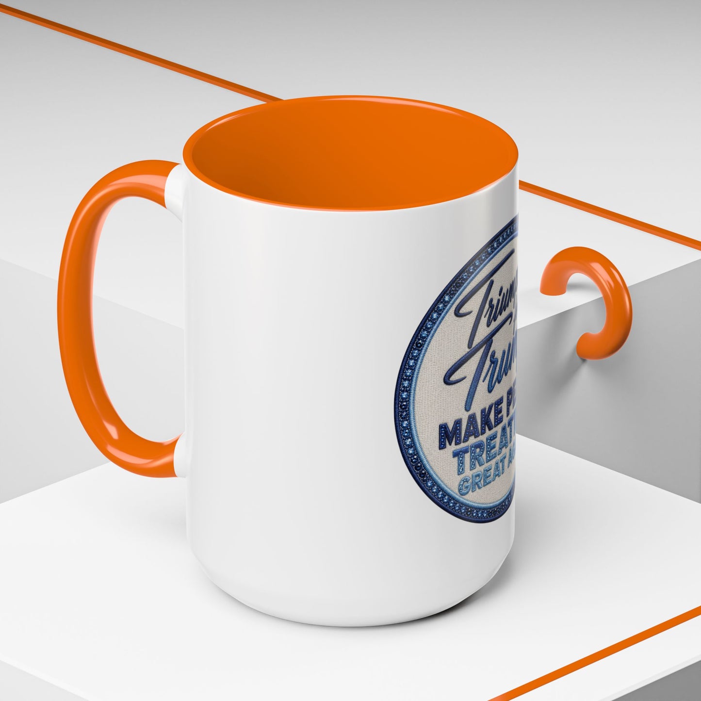 Make Peace Treaties Mug — "Triumph for Trump" Political Coffee Cup (11/15oz)