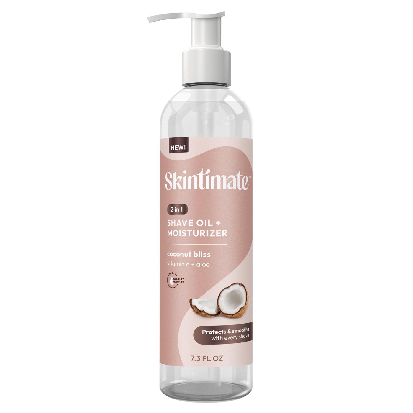 Skintimate 2 In 1 Shave Oil + Moisturizer Coconut Bliss 7.3 Oz