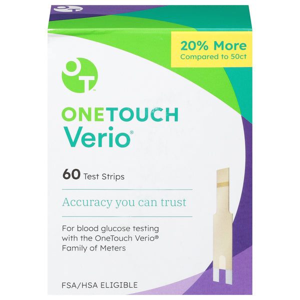 OneTouch Test Strips, Verio 60 ct