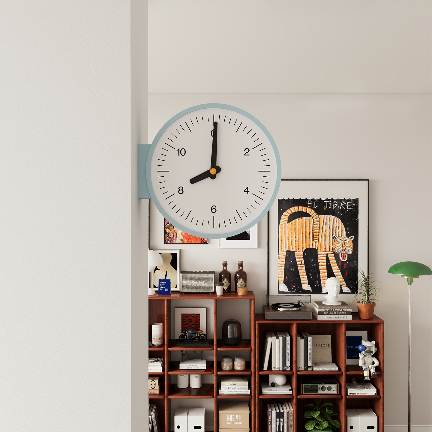 Minimalism Double-Sided Clock-6